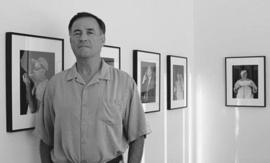 Moorpark College student and retired LAPD officer Fred RomeroÂ´s series of self portraits are on exhibit at MC and in Camarillo. The licensed pilot draws his artistic inspiration from the Los Angeles streets of his youth. 