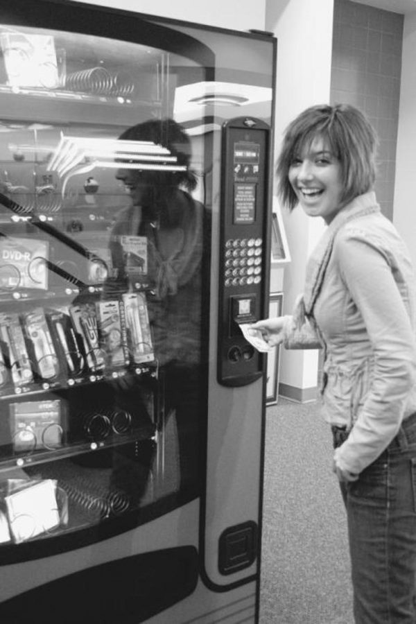 Ventura college will soon have vending machines similar to the one pictured here being used by Moorpark student Cera Lane, 17.