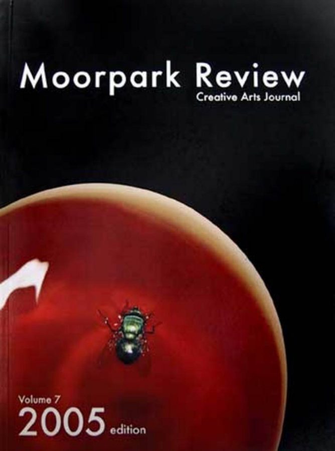 Last yearÂ´s Moorpark Review Creative Arts Journal uses the art submitted by artists for the cover.