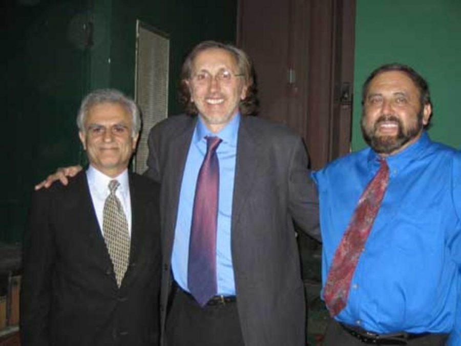 UCSB Political Science Professor Dr. Fernando Lopez-Alves, middle, is joined by VC Professors Dr. Farzeen Nasri, left, and Kent Quinn. Lopez-Alves spoke on how globalization affects the US.