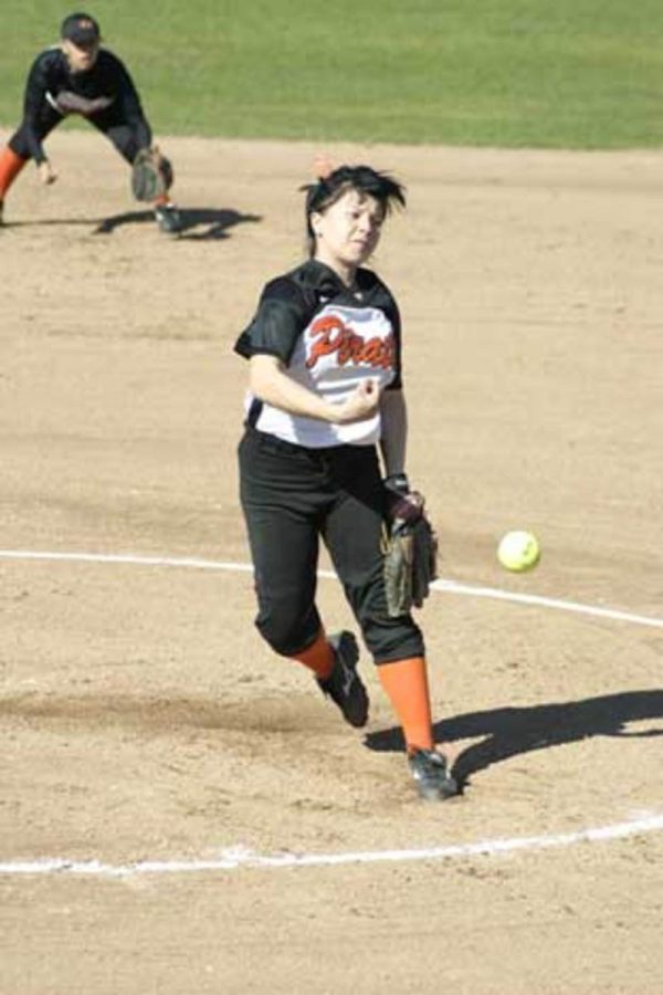 Pitcher Christen Guzman of VC.