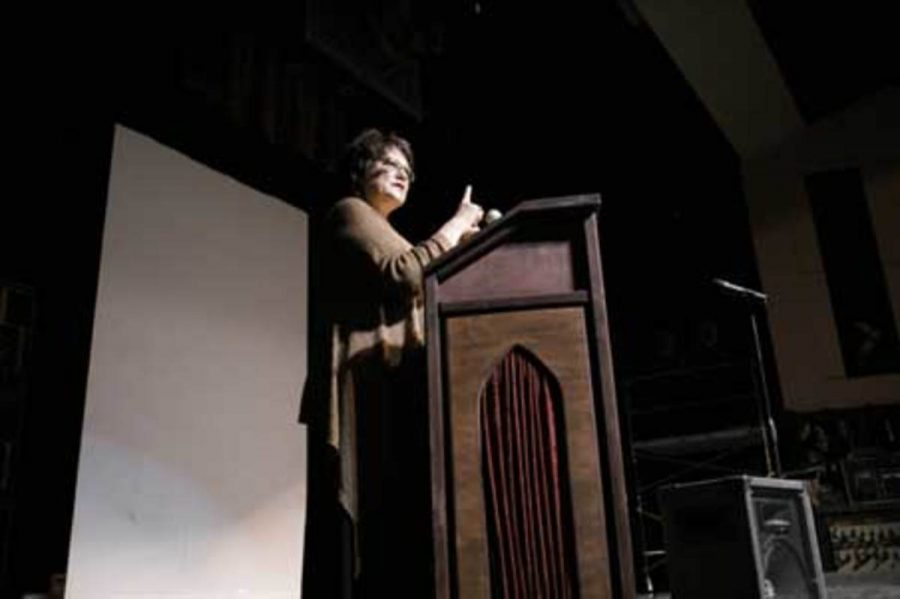 Eloise Cobell spoke at Moorpark College on March 29 at 10 a.m. in the Performing Arts Center about her battle with the U.S. government over money made from activities on Native American land.