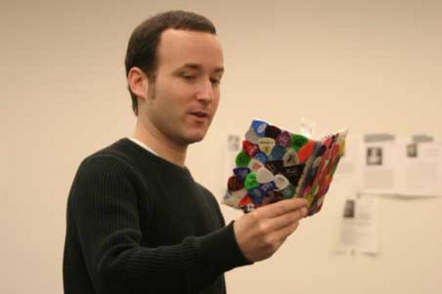 Poet Rick Lupert entertained students during an open-mic poetry reading at Moorpark College March 22. Rick runs the Cobalt Cafe, located on Sherman Way off of Topanga Canyon, Reading which is one of the longest running reading series in Los Angeles.