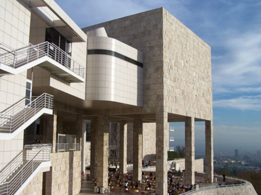 The J. Paul Getty museum has a cafe over looking the Los Angles skyline as well as the resident sound garden and a field perfect for a picnic.