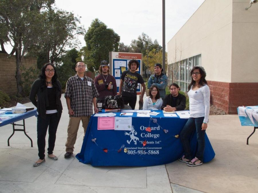 Members of the Oxnard College Associated Student Government, helped organize spring semester Club Rush.