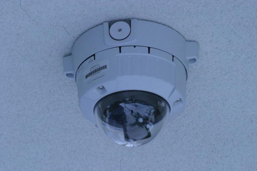 Security+cameras+are+being+installed+across+the+campus.+Over+100+cameras+will+eventually+be+placed+in+strategic+areas.
