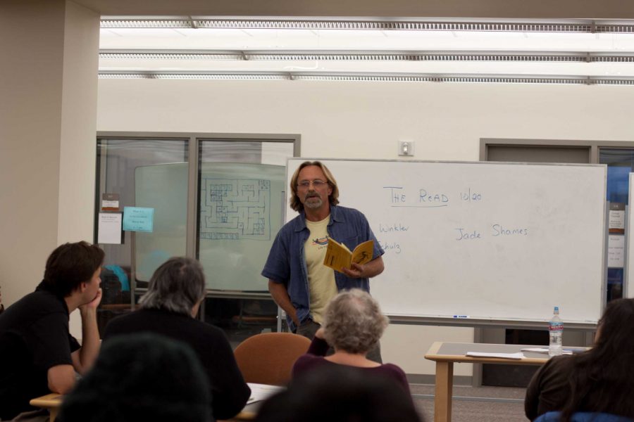 Prof. Hart Schulz uses the power of words for free creative expression through poetry.