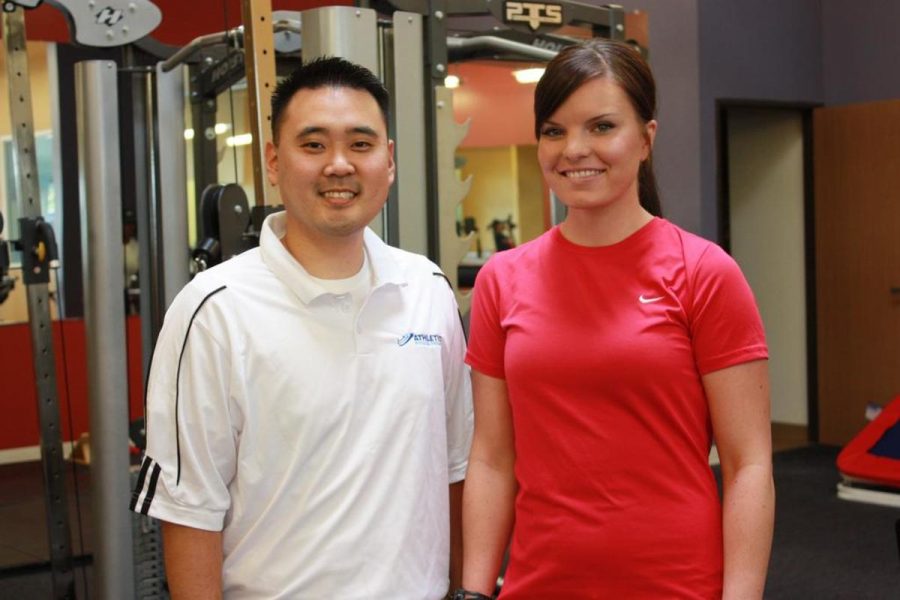 Meet my recovery team; Dr. Ethan Ezaki (left) and Brienna Fouts, ATC.
