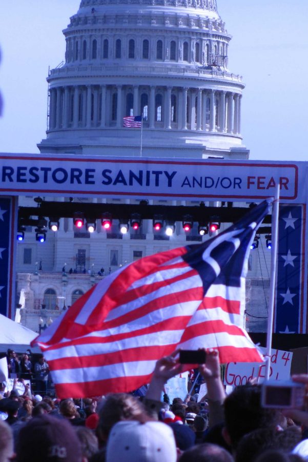 Rally to Restore Sanity and/or Fear is held in front of Capitol Hill in Washington, D.C.