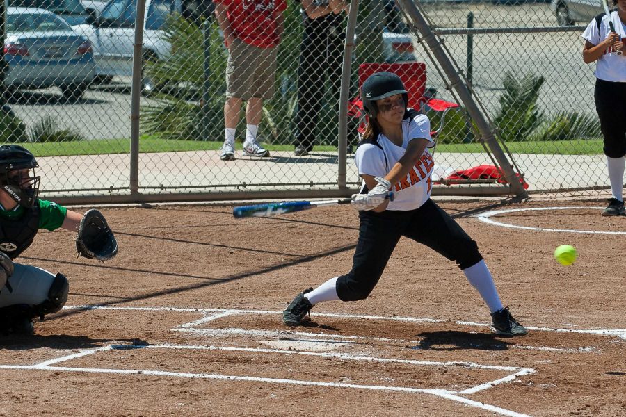 Ralene Moreno at the plate for VC