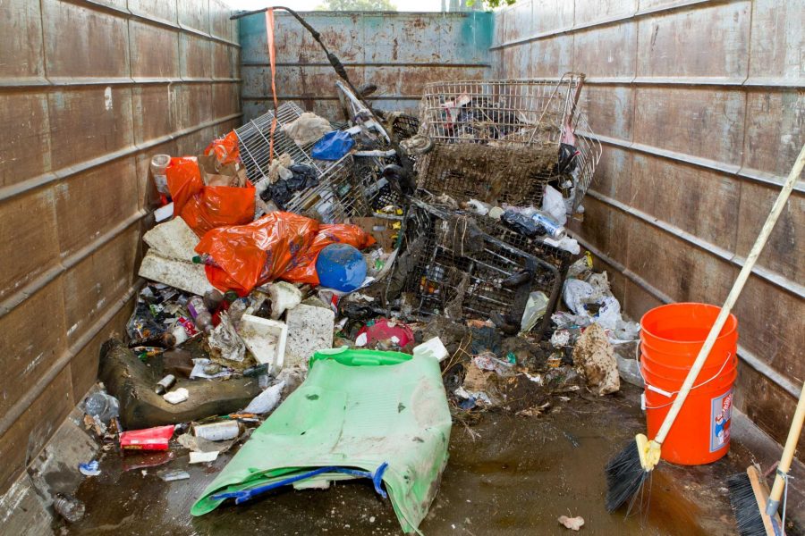 Here shows the debris picked up from the Arroyo Cleanup Day, which is only a small percentage of the 600,000 pounds of trash picked up on Sept. 17 in part of the California Coastal Cleanup