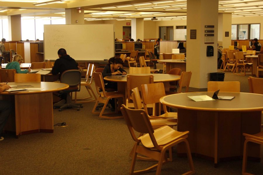 Students can study on the third floor of the library where tutors and labs are always open to help.
