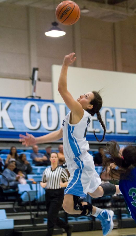 Raider Gabrielle Root during the game against Oxnard College on Feb. 15, 2012.