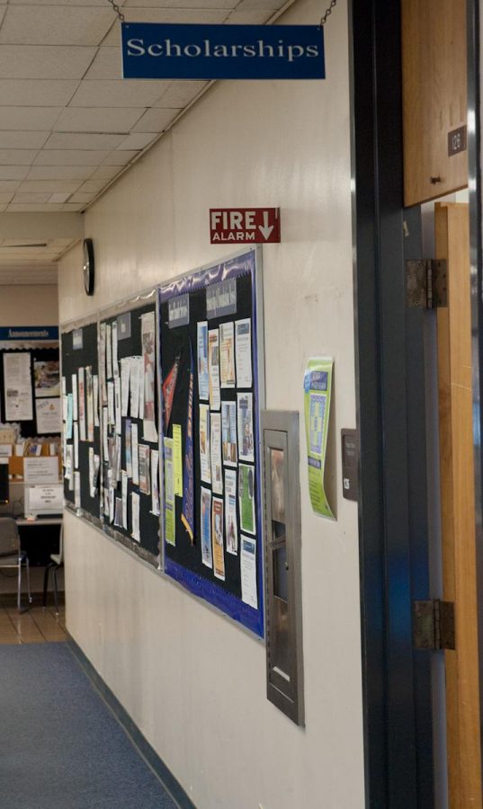 The scholarship office at Moorpark College on March 8, 2012. 