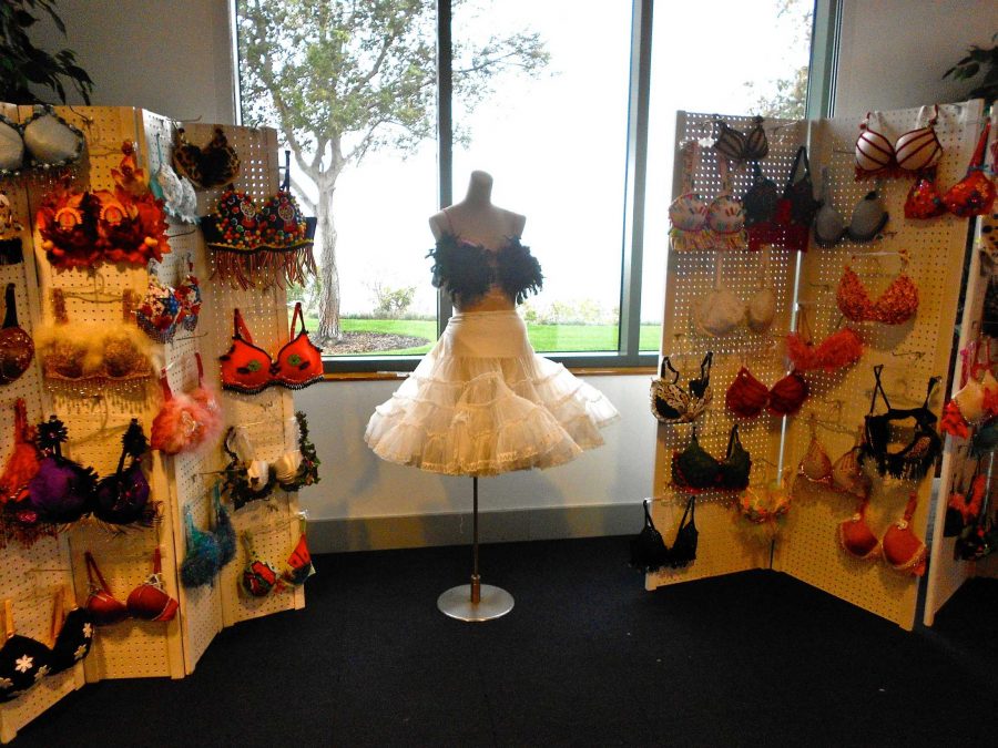 The Sisterhood of The Traveling Bras collection was on display in memory of lost loved ones and also those still fighting against Breast Cancer. -Photo By Samantha Lieb