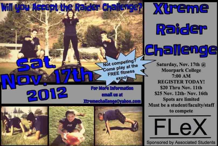 Xtreme Raider Challenge is coming to Moorpark College on Nov.17.