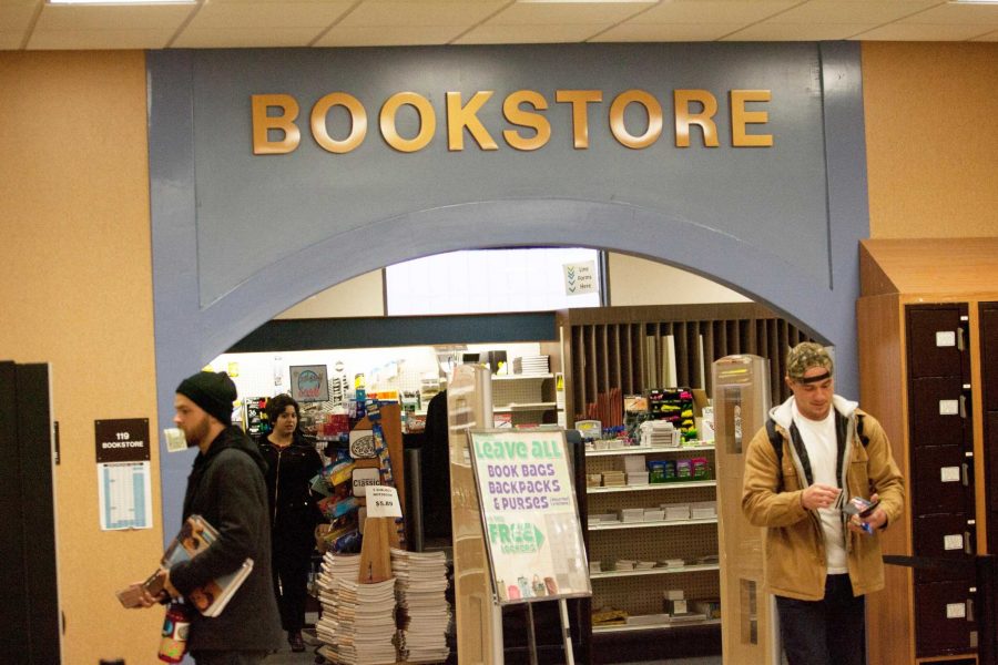 Students take advantage of the on-campus MC bookstore.