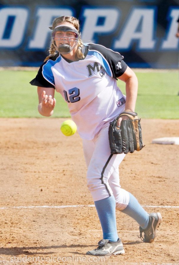 Raider Marti Lewis, who was Second Team All-WSC pitcher last year, will return for Moorpark College this year.