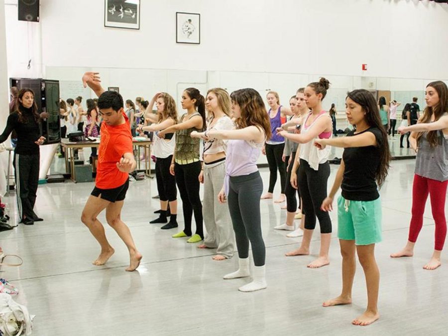 Dance students work hard in preparation for Moorpark College's annual Motion Flux. 