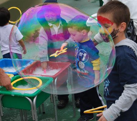 Discovery Day will offer children the chance to have fun with bubbles and with each other. Discovery Day will be held on March 22 in the Child and Development Center. 