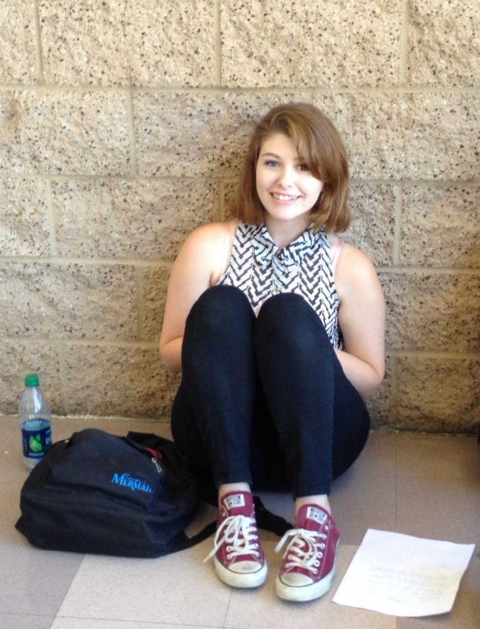 Moorpark College freshman Hannah Reed waits to audition for the student One Acts on Aug. 27 .