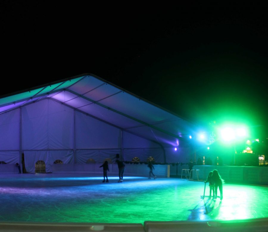 The Woodland Hills Outdoor Ice Rink is a Winter Wonderland themed holiday attraction for people of all ages. Photo credit: Daniela Alvarez