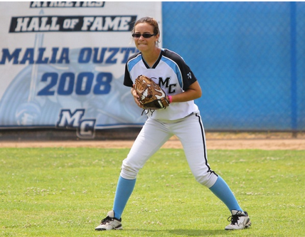 Outfielder Brandi Lubrano waits for a ball to come her way. The Lady Raiders dropped the game to Antelope Valley 14-8. Photo credit to Moorpark College Athletics