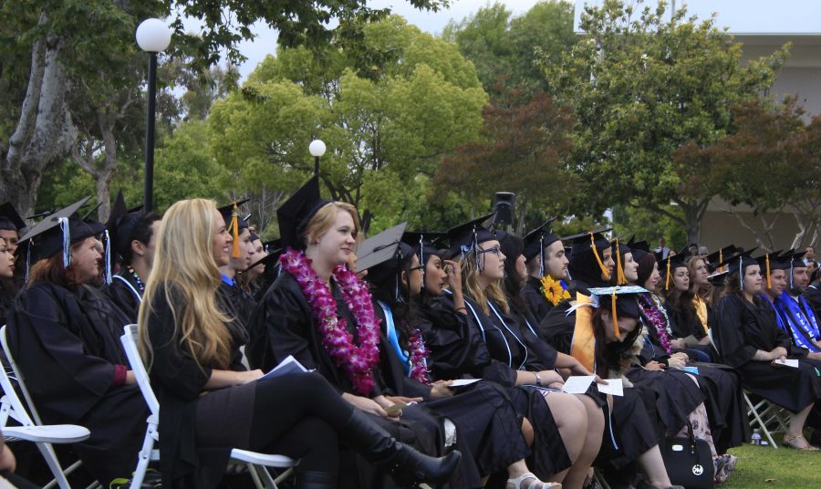 Moorpark College students at the 2015 spring semester graduation. Photo credit: Agustin Garcia