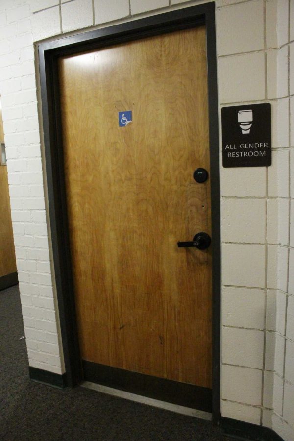 An All Gender Restroom is now open on campus in the Music Building. Photo credit: Shahni Ben-Haim