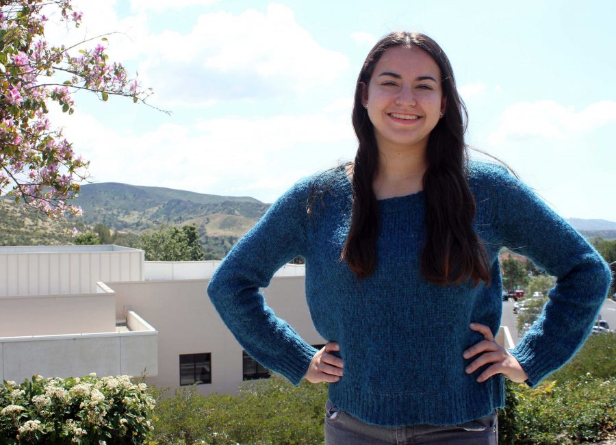 Chelsea Vanicek, A.S. director of public relations, is the person behind the Humans of Moorpark College Facebook page. The page was launched on April 1. Photo credit: Son Ly