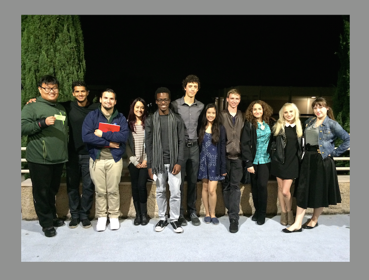 The Honors Club attends the Moorpark College student production of the musical Hairspray on May 12, 2016