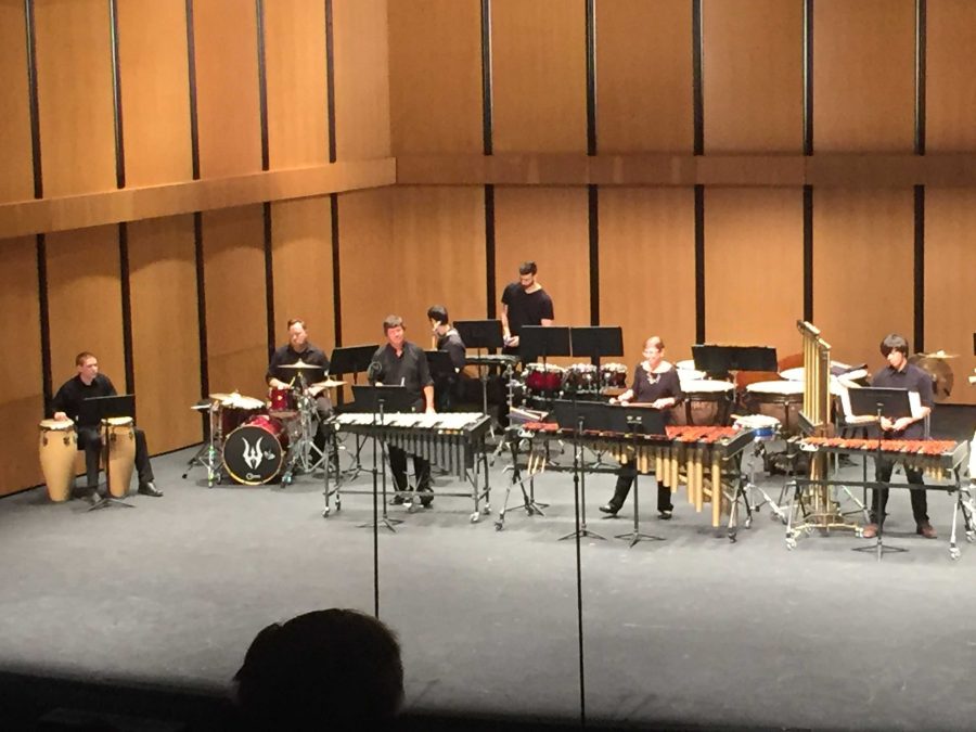 The+Moorpark+College+Percussion+Ensemble+is+a+big+hit+at+the+Music+Departments+Chamber+Music+Series+IV%E2%80%9D+on+Friday%2C+April+1.+Photo+credit%3A+Casey+Ahern