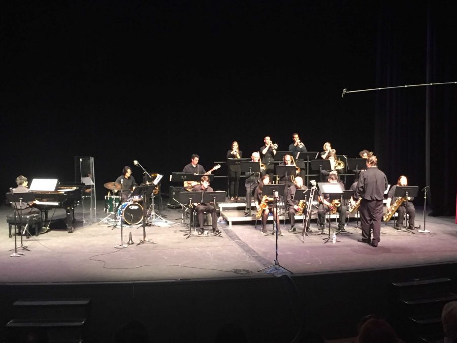 The Moorpark College Jazz B Band performs Alright, Okay, You Win at All About Jazz on Saturday, May 15 in the PAC. Photo credit: Emily Mireles