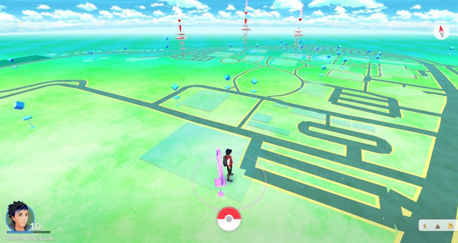 Moorpark College campus, as it appears in Pokémon GO, flushed with Pokéstops and ready for arriving fall 2016 semester students. Photo credit: Leslie Kivett