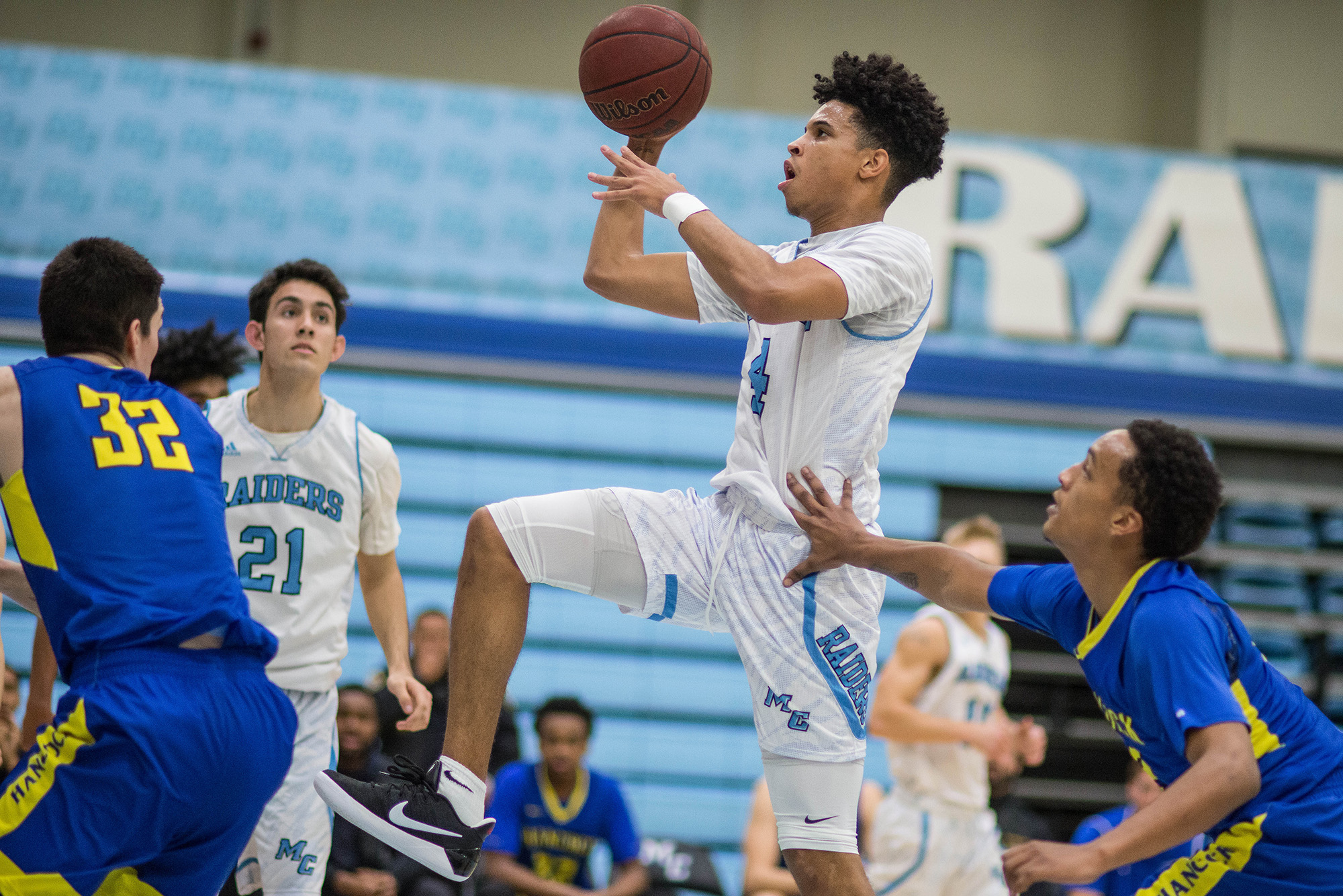 Raiders defeated Allan Hancock College in an enthralling 101-88 game on Wednesday night, Jan. 18.