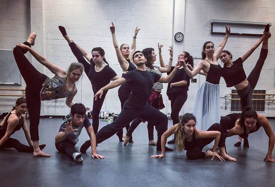 The dancers of Motion Flux: Of Beasts and Beauty strike a pose after their rehearsal. Photo credit: Miel Apostol