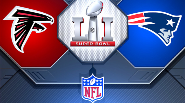 The Atlanta Falcons face the New England Patriots in Super Bowl LI