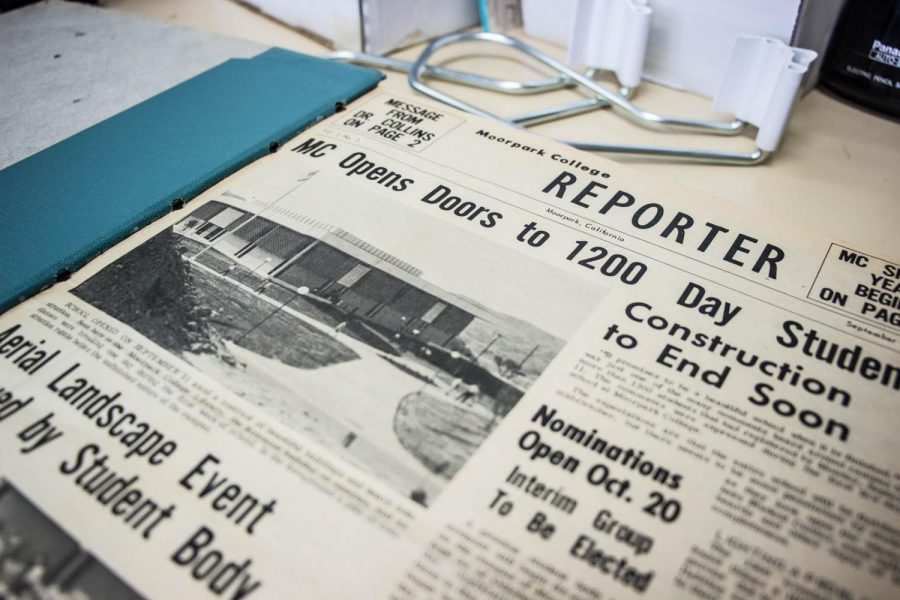 The first issue of the Moorpark College Reporter, from 1967, introduces the college. Fifty years later, the college will be hosting its anniversary gala at the Ronald Reagan library.