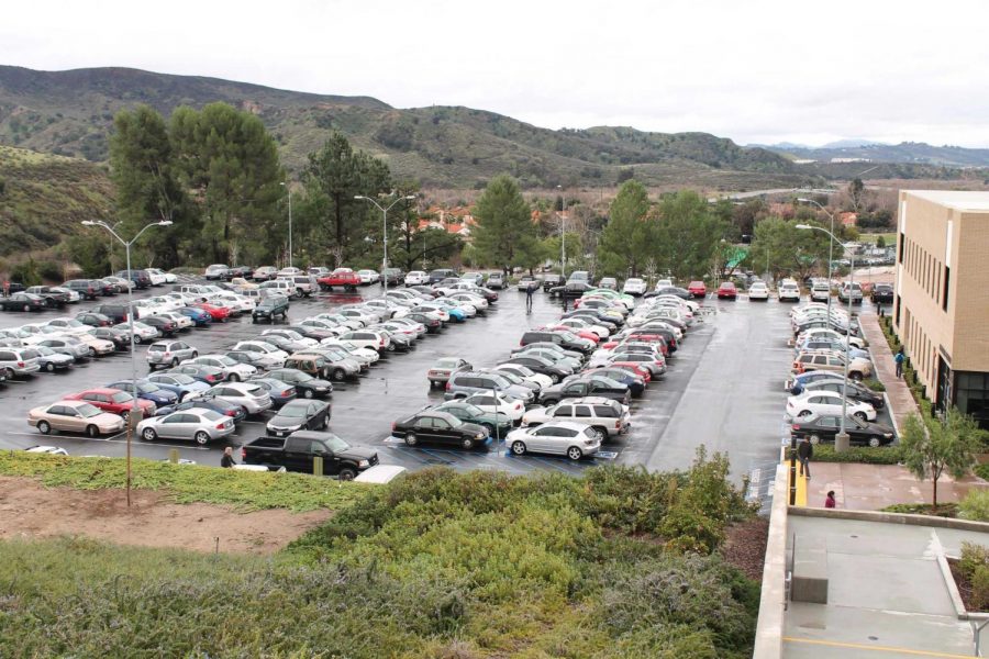 The AC Parking Lot is one of the parking lots that tend to always be busy with students trying to win spots early in the morning. Photo credit: Joannie Aparicio