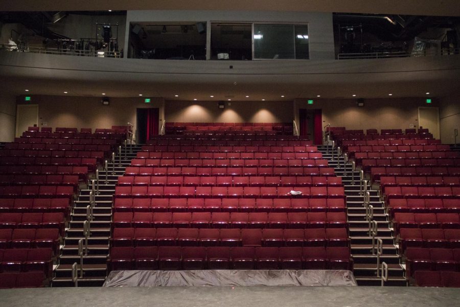 The+Moorpark+College+Performing+Arts+Center+remains+empty+on+Feb.+5%2C+2019%2C+waiting+for+its+next+show+or+performance.+The+Raiders+Got+Talent+competition+will+take+place+in+the+Performing+Arts+Center%2C+giving+students+a+chance+to+flaunt+their+talents.+Photo+credit%3A+Evan+Reinhardt