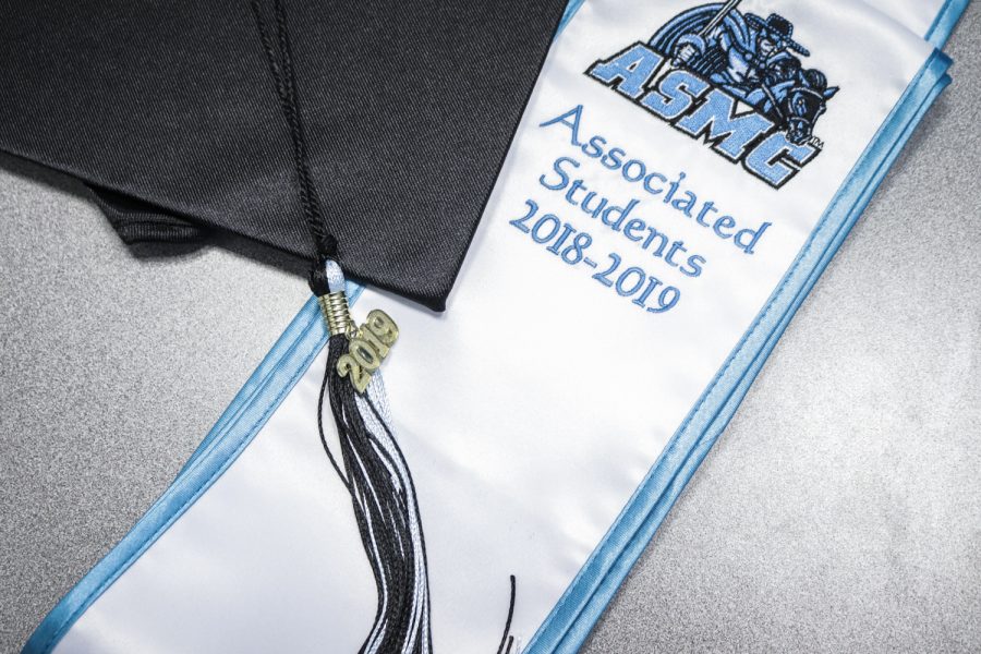 Associated Students of Moorpark College have special sashes for their graduation. The 2019 graduation ceremony will take place Friday, May 17 at 5 p.m.