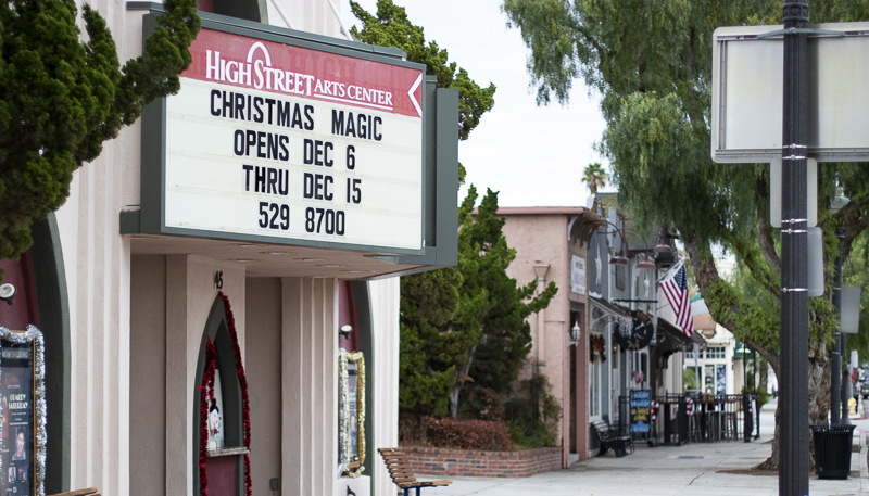 High Street Arts Center will host the Movie Marathon as well as other holiday shows during the month of December. Photo taken on Thursday, Dec. 5. Photo credit: Evan Reinhardt