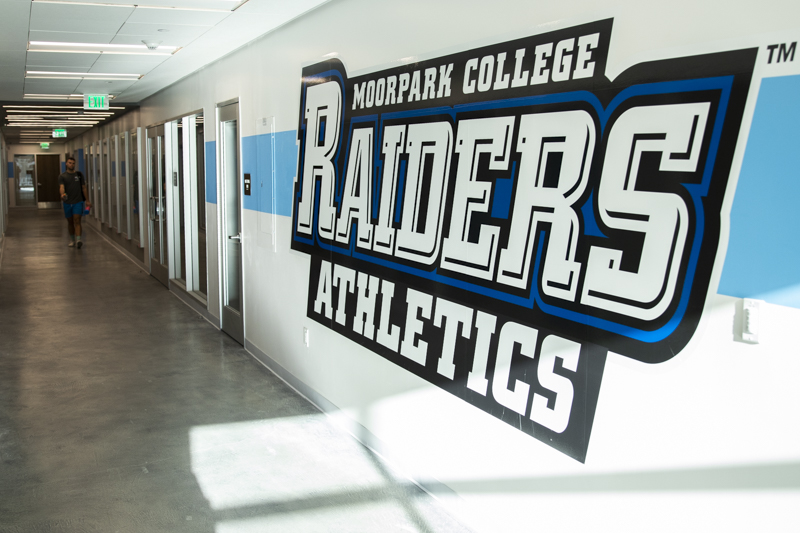 After renovation, the gym now has updated offices, locker rooms and weight rooms. Photo credit: Evan Reinhardt