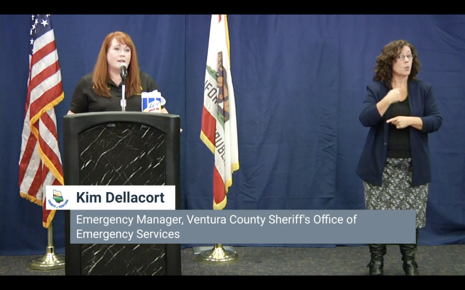 Kim Dellacort, Emergency Manager for Ventura County Sheriff's Office of Emergency Services, explains the safety measures Southern California Edison is taking regarding power shutoffs.
