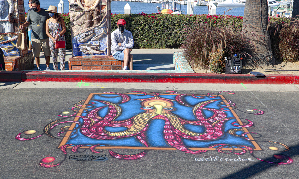 Chalk art drawn by Clif Gold at the Ventura Art and Street Painting Festival on Sunday, September 12 in Ventura, CA.