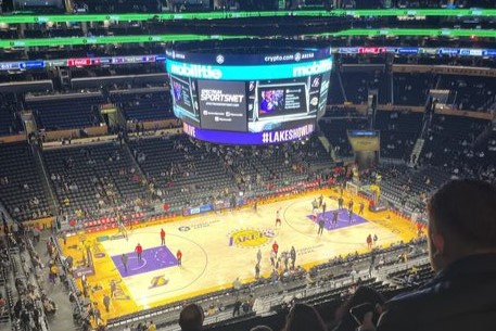The Los Angeles Lakers host the Philadelphia 76ers on Jan. 16, 2023 at the Crypto.com Arena. Photo credit: Briana Cruz