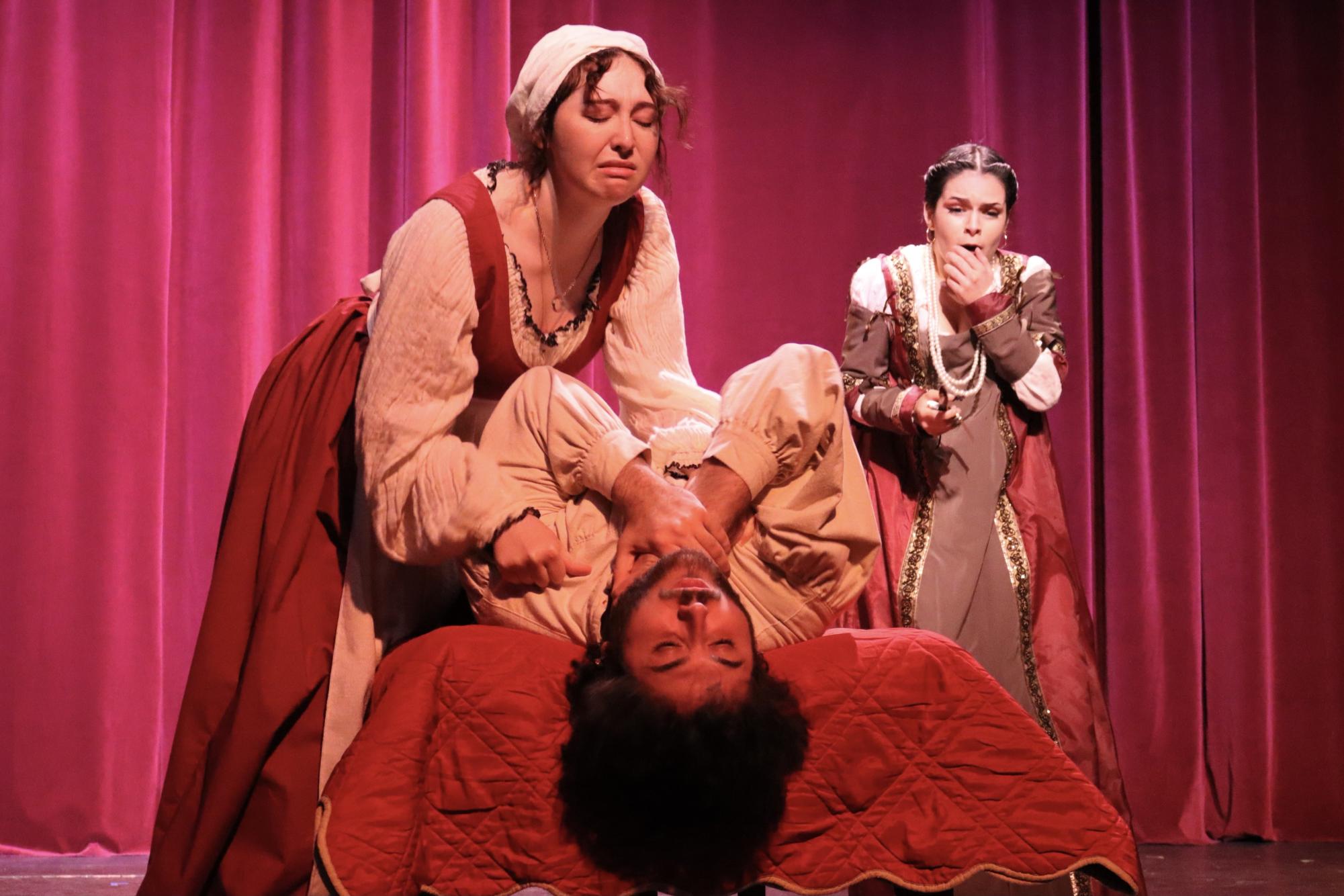 Eliza King, Jack Rogers and Crysta King perform in "Romeo and Juliet Aren&squot;t Here," a new take on Shakespeare&squot;s tragedy written by Lucía Salazar-Davidson and Noe Perry-Greene.
