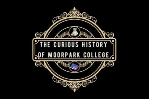 The cover image for the latest Theatre Arts podcast, "The Curious History of Moorpark College," on Spotify. Photo courtesy of the Moorpark College Theatre Arts department.