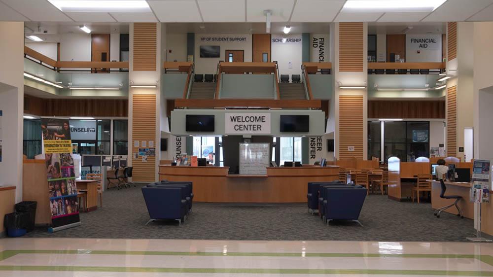 The interior of Fountain Hall at Moorpark College. Photo courtesy of the VCCCD Photo Archive