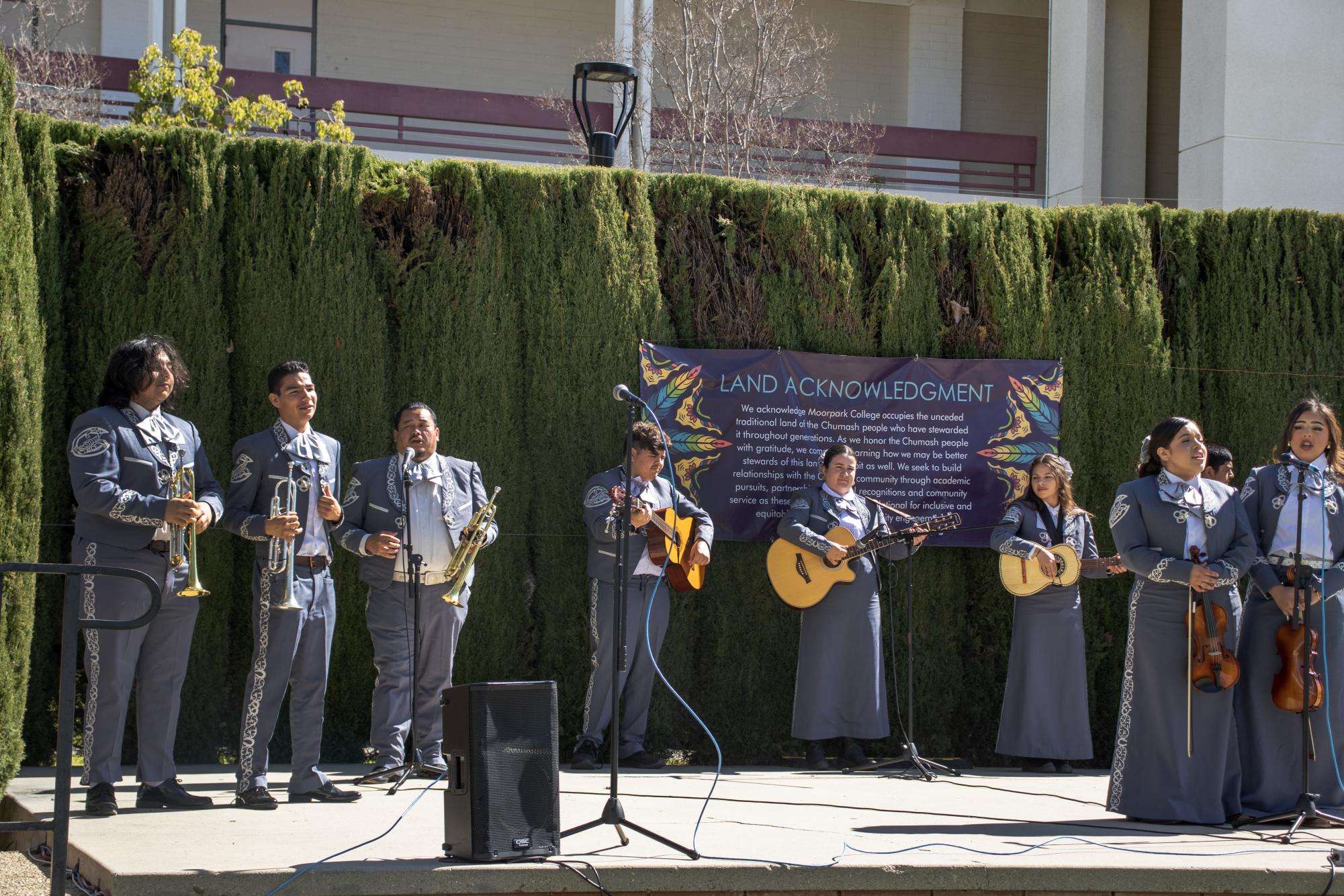 Camarillo Adolfo High School's, Mariachi Alacran, performs at Moorpark College's Multicultural Day on April 9, 2024